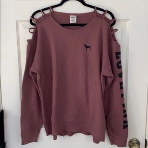 PINK brown sweatshirt